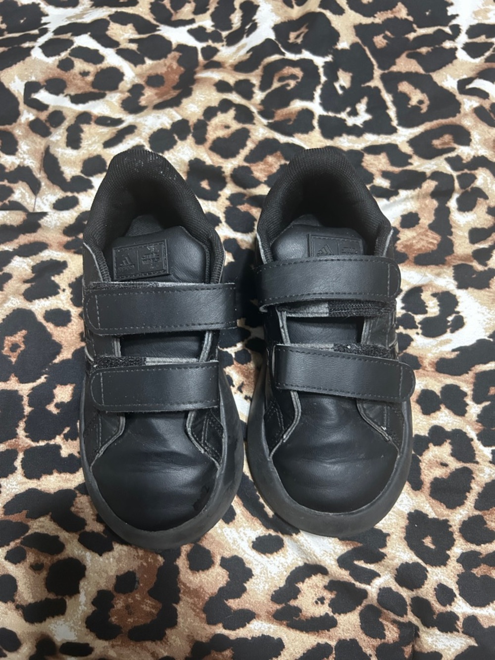 adidas Star Wars Kids Black Double Velcro Sneakers